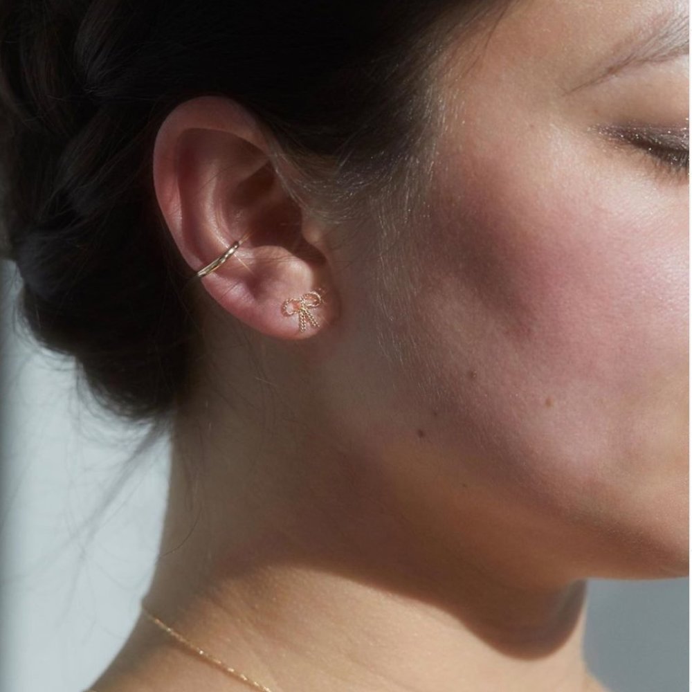 Catbird 18th Century Bow Stud Earrings (Pair)